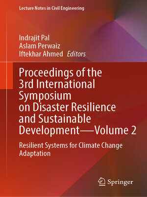 cover image of Proceedings of the 3rd International Symposium on Disaster Resilience and Sustainable Development—Volume 2